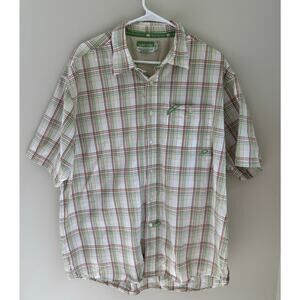 Ecko Unltd Y2K Green Plaid Classic Material Button Up Shirt Hip Hop Skater 2XL